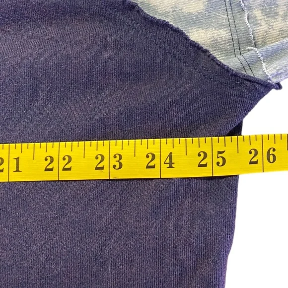 SOLD Free People We The Free Marley Cardigan Tee Top Purple Multi Size Large - Picture 10 of 13